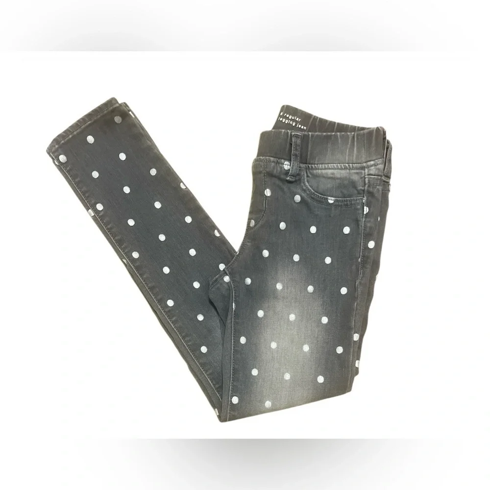 GAP - GIRLS polkadotted Silver Dot Leggings